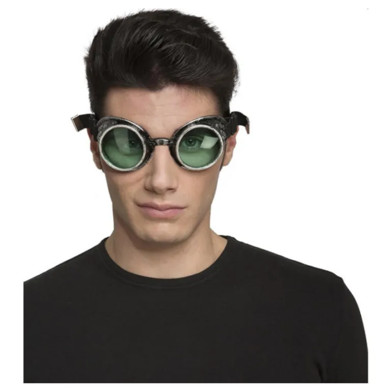 Gafas Steampunk verdes