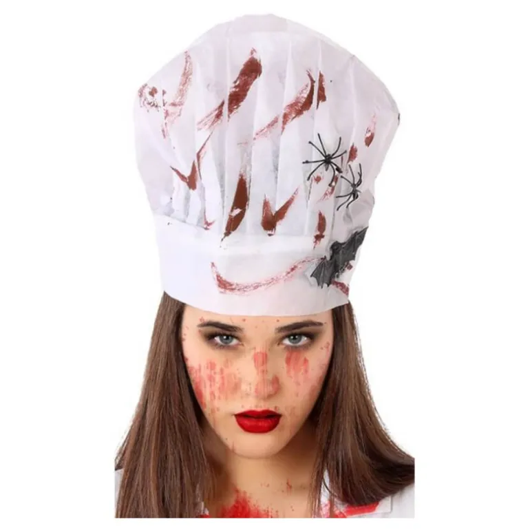 Gorro de Cocinero con Sangre de 11x11 cm