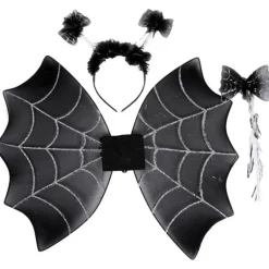 Kit de Araña Infantil: Tiara, Varita y Alas de 47x39 cm