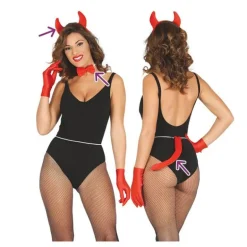 Kit de Diablesa: Diadema, Pajarita y Cola