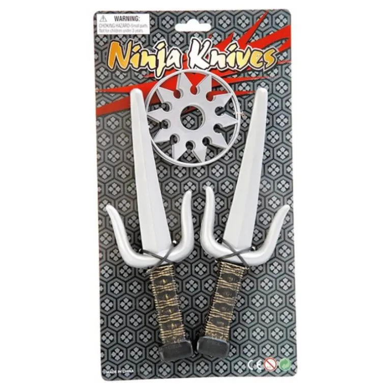 Kit Ninja: 2 cuchillos y 2 estrellas