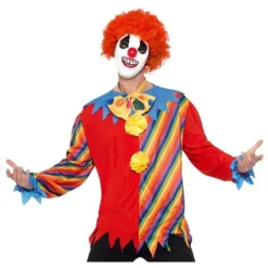 Kit Payaso Terrorífico: Camiseta, Pajarita y Máscara