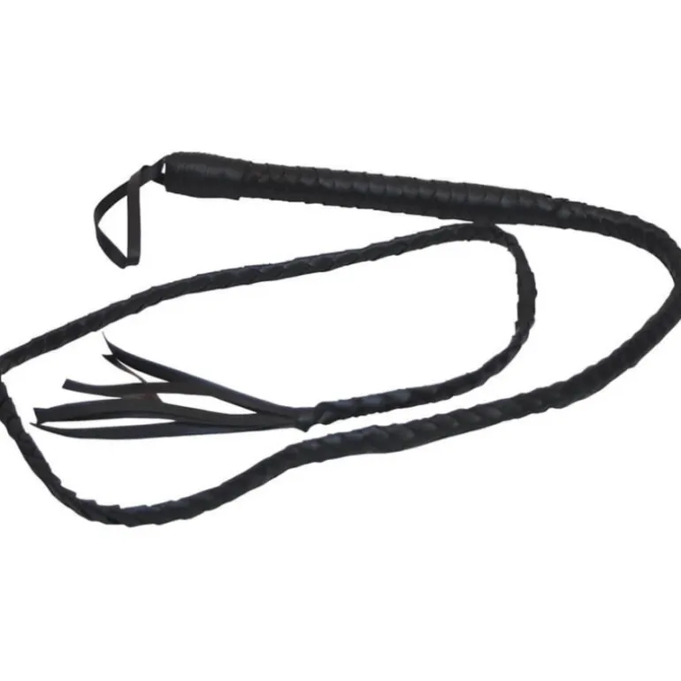 Látigo negro de piel