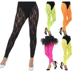 Mallas de encaje años 80 en varios colores