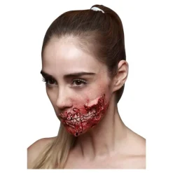 Maquillaje FXs Boca descarnada Zombie de Látex