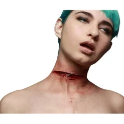Maquillaje FXs Corte en el Cuello de Látex