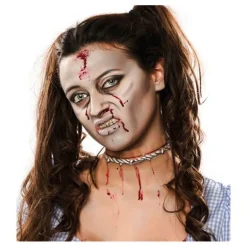 Maquillaje FXs Herida de Cuello con Alambre