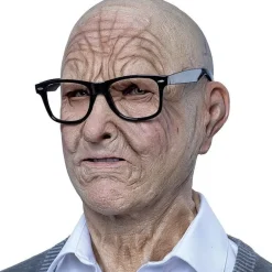 Máscara Anciano con gafas Talla única GHOULISH