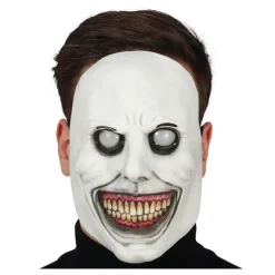 Máscara Blanca Sonriente Demoníaca de Látex