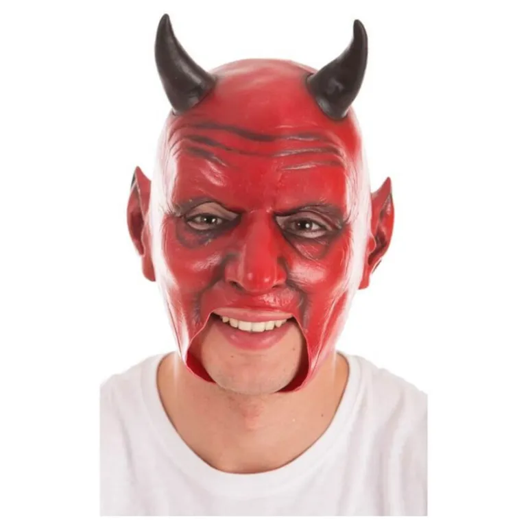 Máscara de Diablo con Cuernos