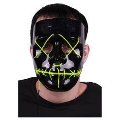 Máscara de La purga Negra con luz