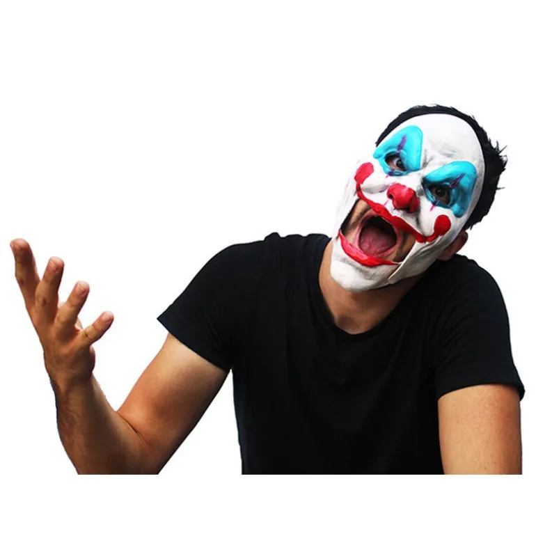 Máscara Payaso Con Boca Movible Talla Única