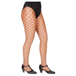 Panty de Rejilla ancha negro