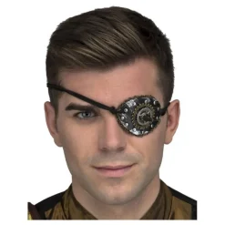 Parche de Ojo Steampunk Plateado