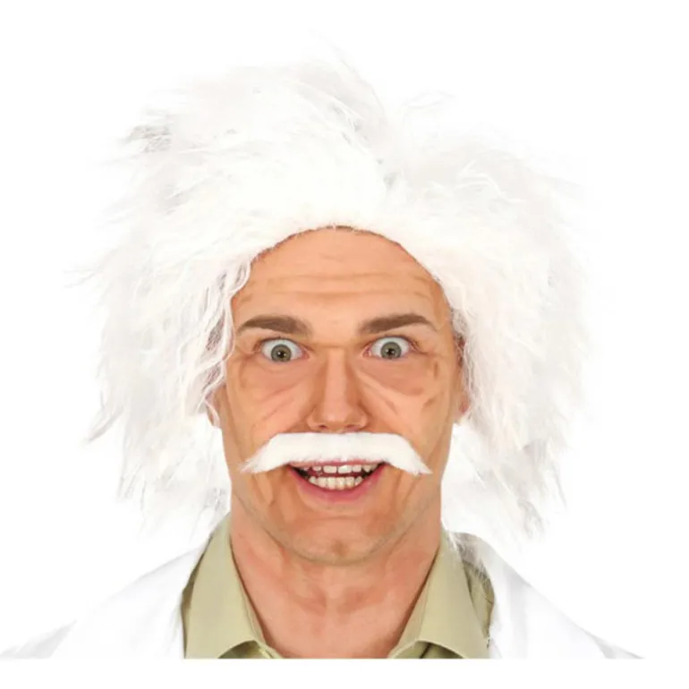 Peluca Blanca de Sabio Loco