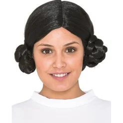 Peluca básica de Princesa Leia con Moños