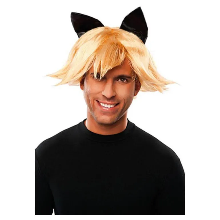 Peluca de Gato con Pelo y Orejas