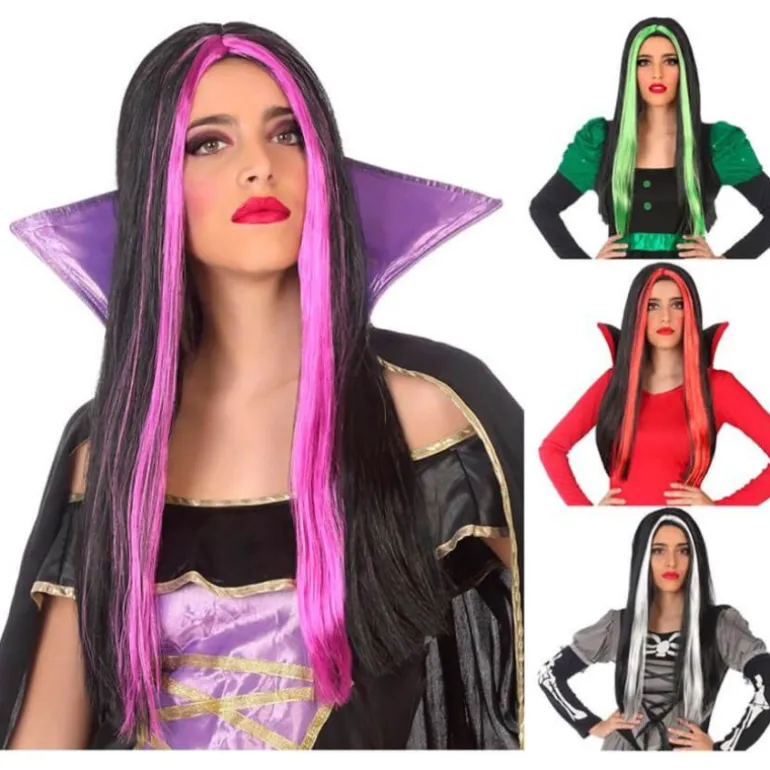 Peluca de Halloween Lisa en varios colores