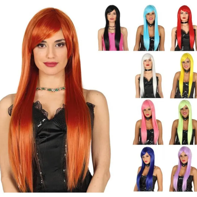 Peluca Lisa y Larga en varios colores
