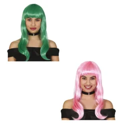 Peluca Melena con Flequillo en varios colores en caja