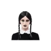 Peluca Negra con Trenzas Miércoles
