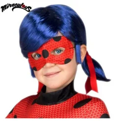 Peluca y Antifaz de Ladybug en caja para niña