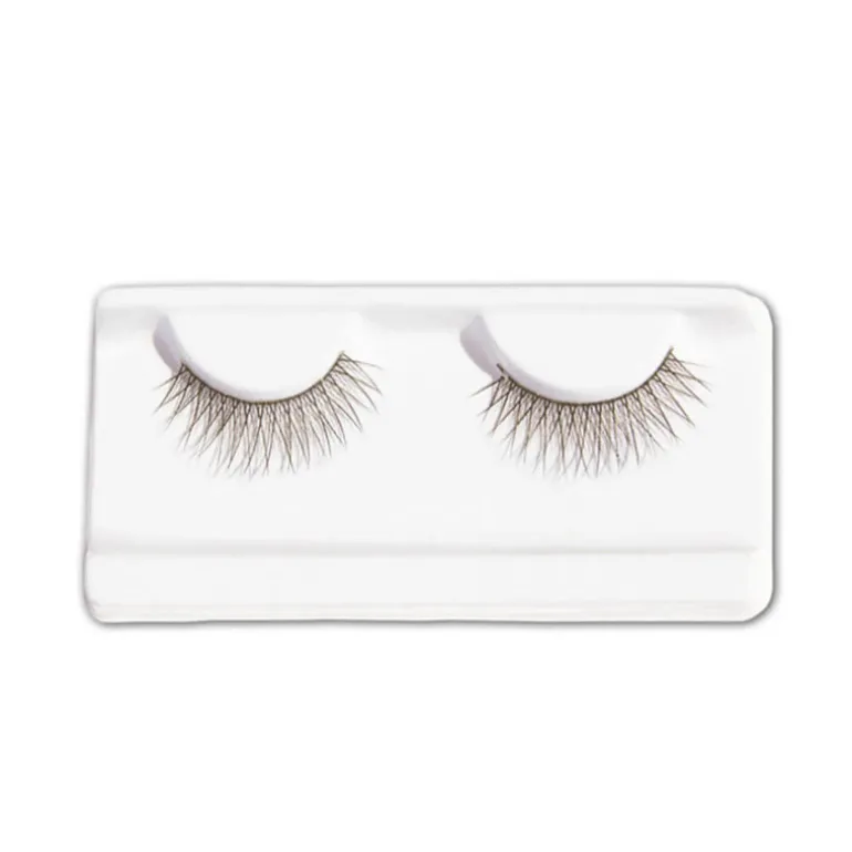 Pestañas postizas negras con pegamento