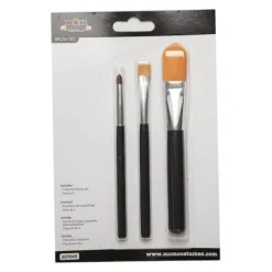 Set de 3 Brochas de Maquillaje