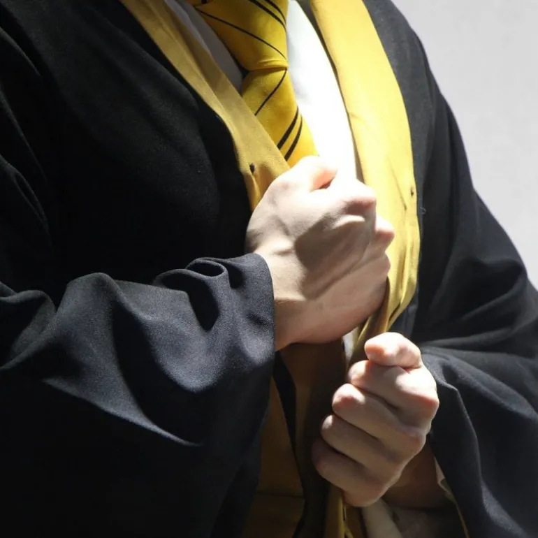 Vestido de Mago Hufflepuff Harry Potter Talla XL Licencia Oficial